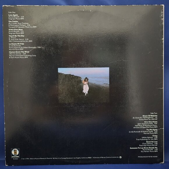 Linda Ronstadt – Hasten Down The Wind (1976) Vinyl LP - Picture 2 of 4